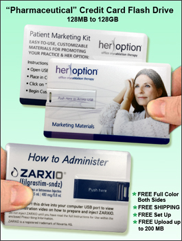 Pharmaceutical/Medical Credit Card Flash Drive